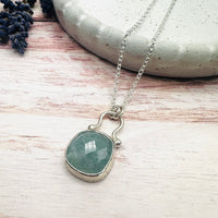 Florence Necklace in Aquamarine