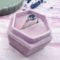 Sapphire Freeform Ring with 9ct Gold
