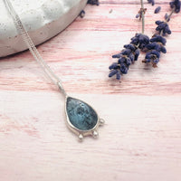Blue Moss Kyanite Necklace