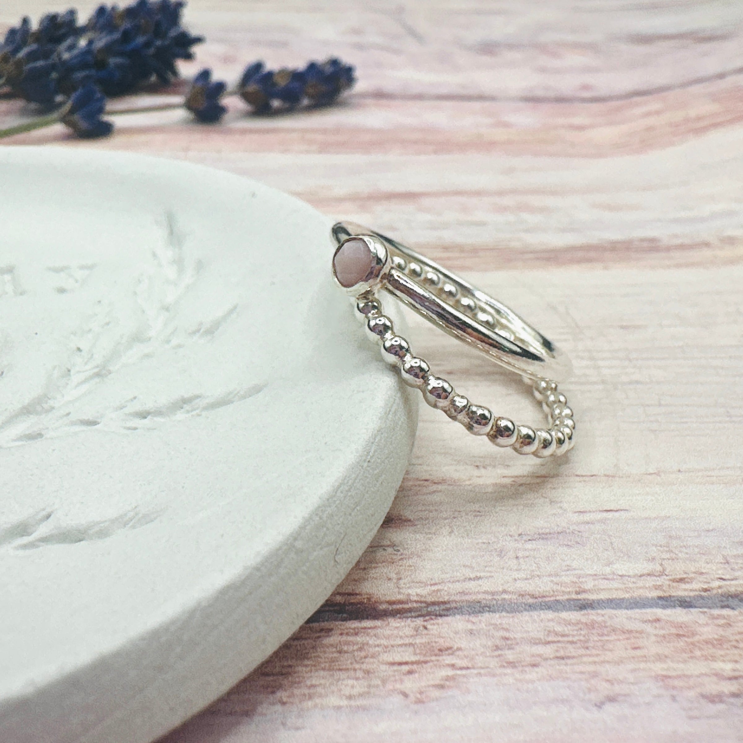Isla Gemstone 2 Ring Set
