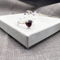 Garnet Trillion Esme Ring