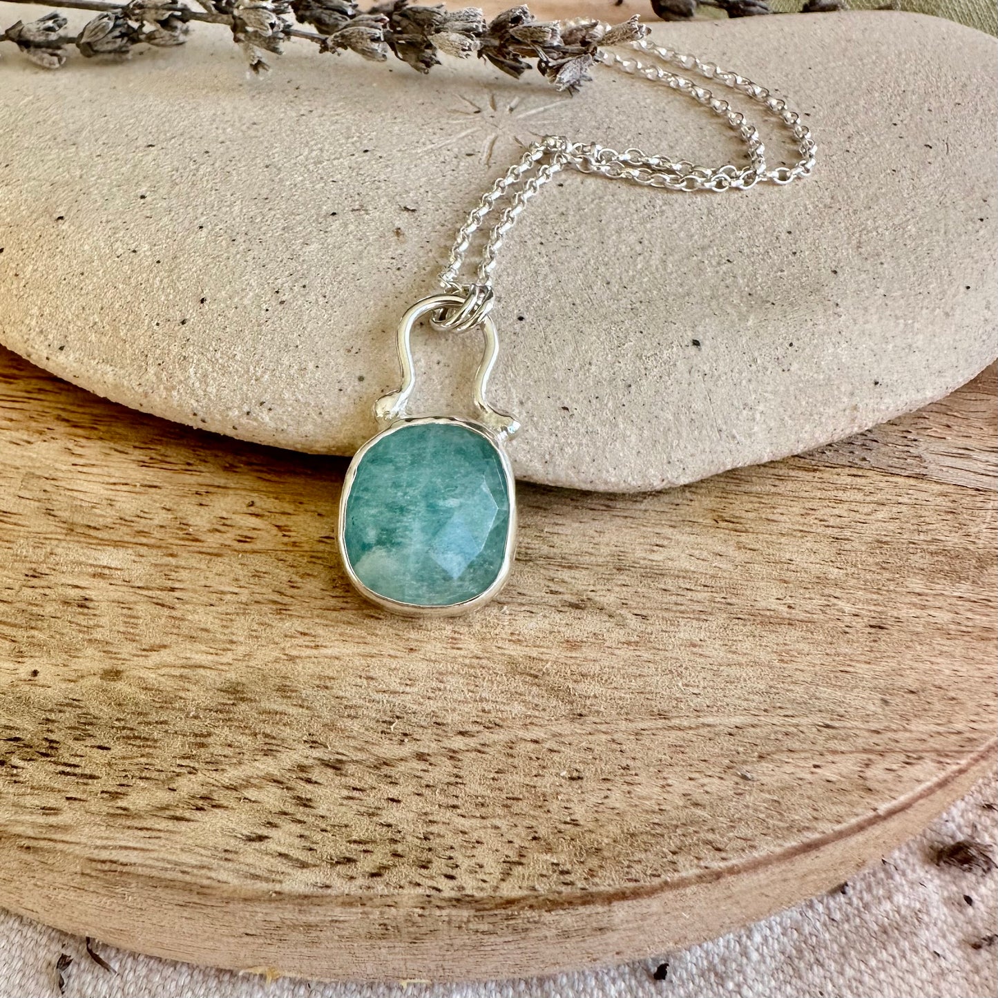 Florence Necklace in Aquamarine