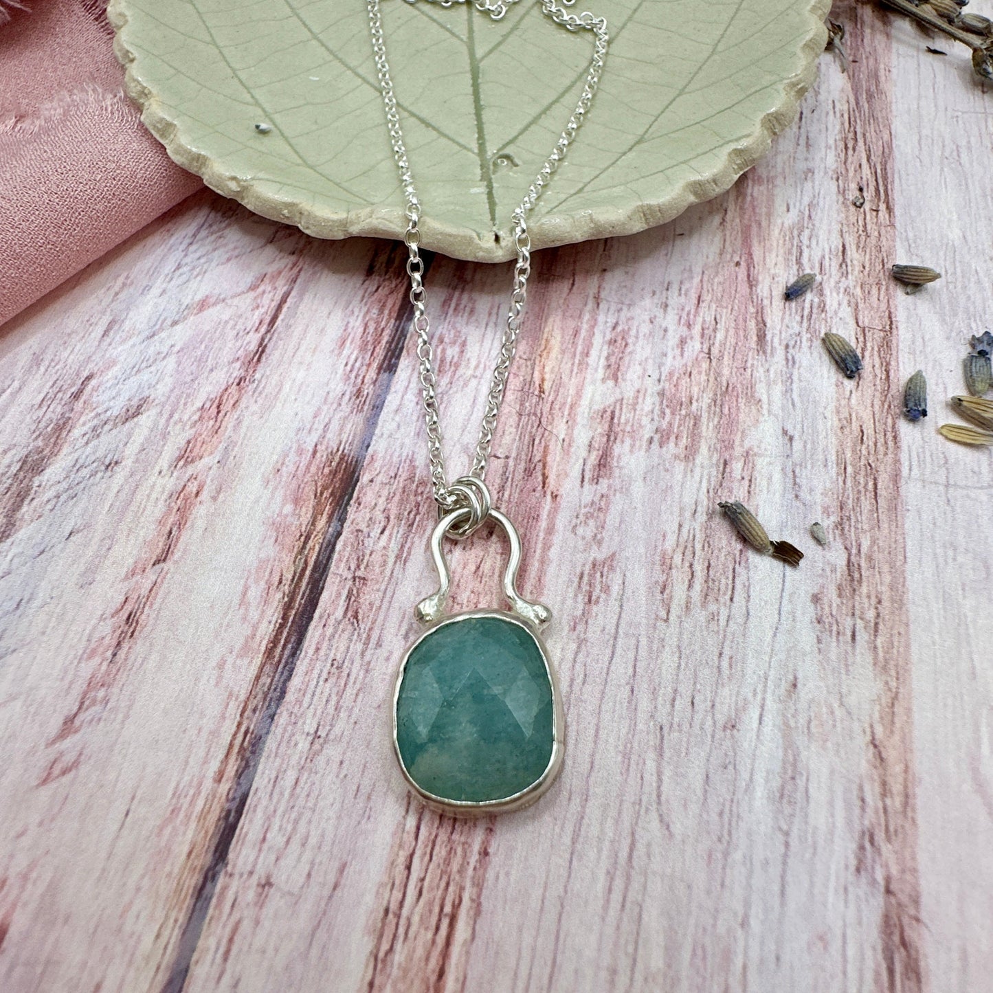 Florence Necklace in Aquamarine