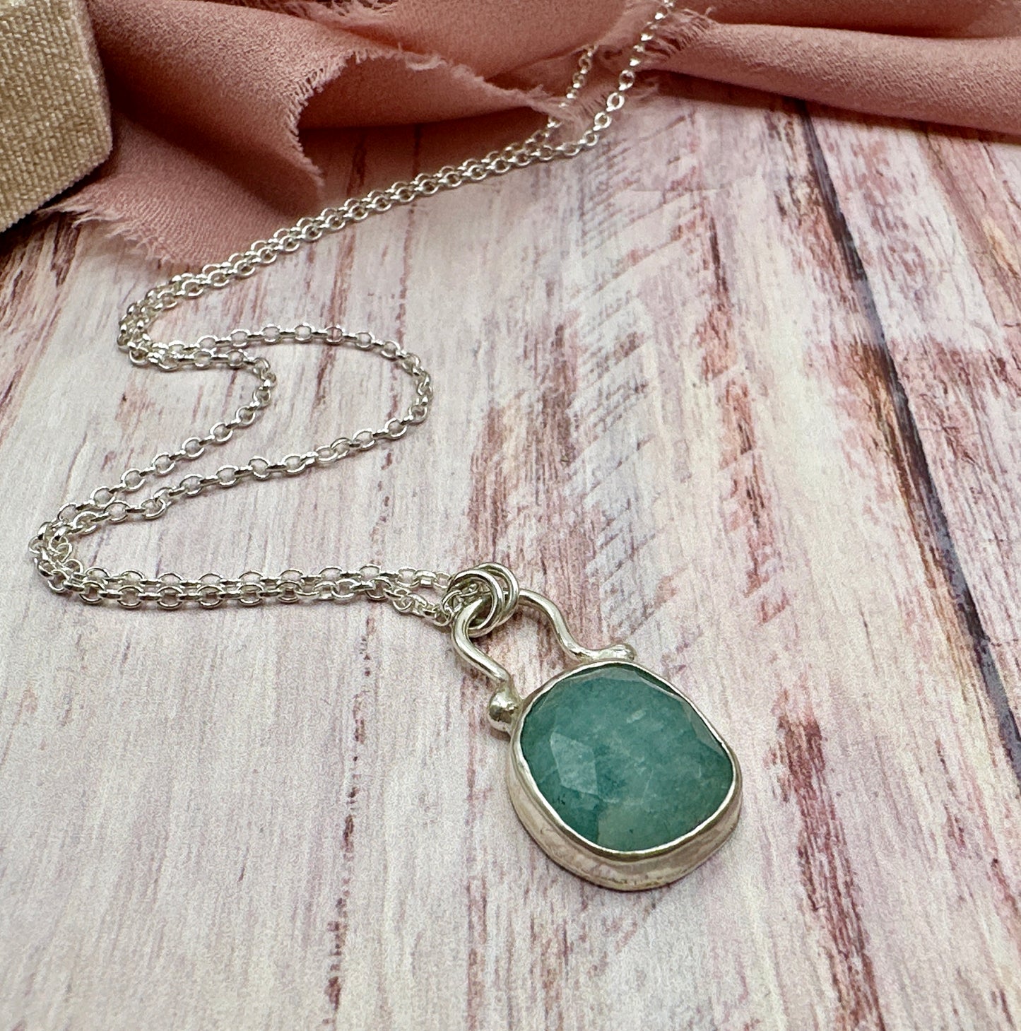 Florence Necklace in Aquamarine