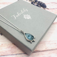 Blue Moss Kyanite Necklace