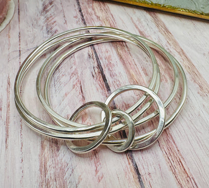 Seven Rings Chunky Bangle