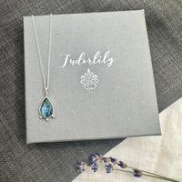 Blue Moss Kyanite Necklace
