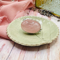 Statement Rose Quartz Ring
