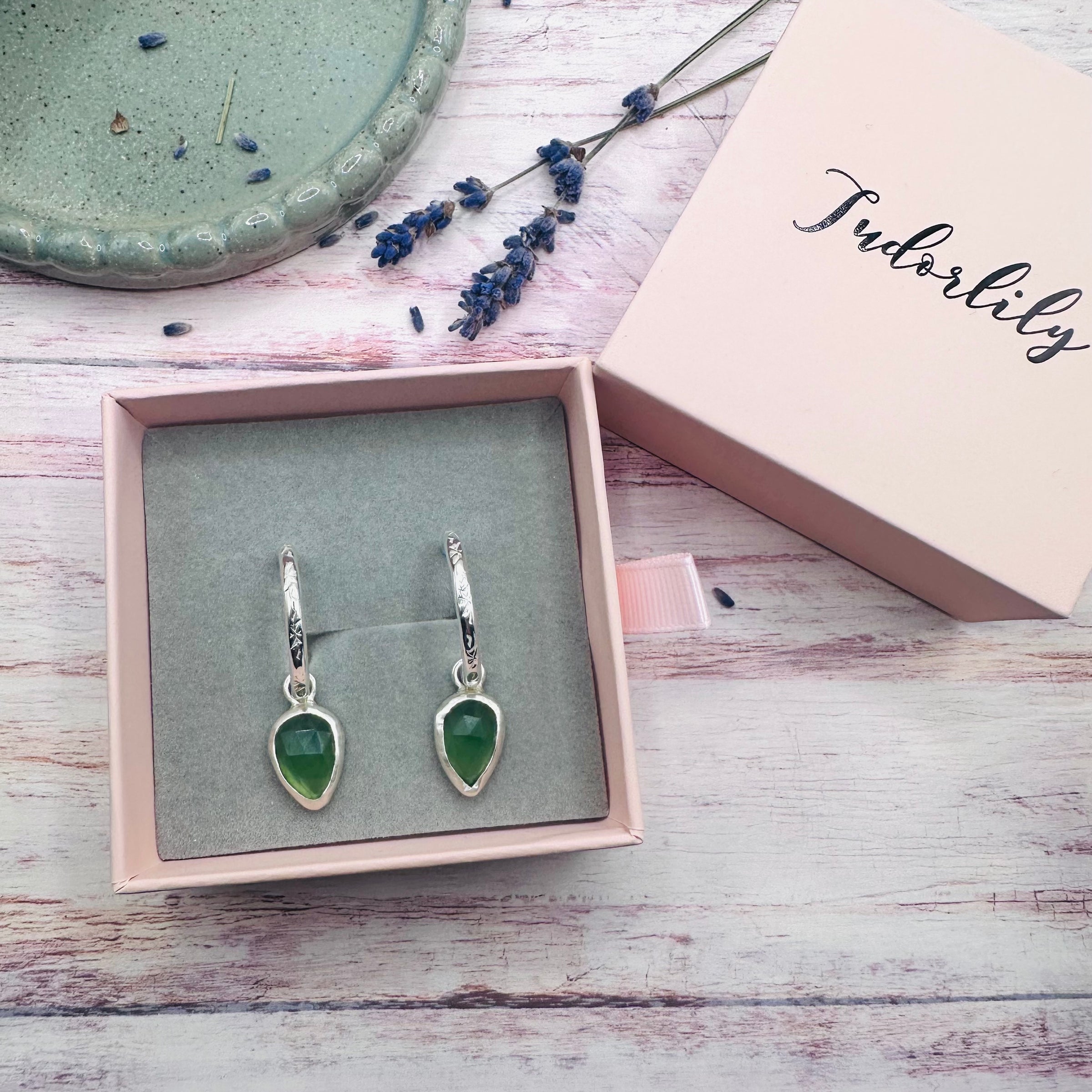 Serpentine Hoop Earrings