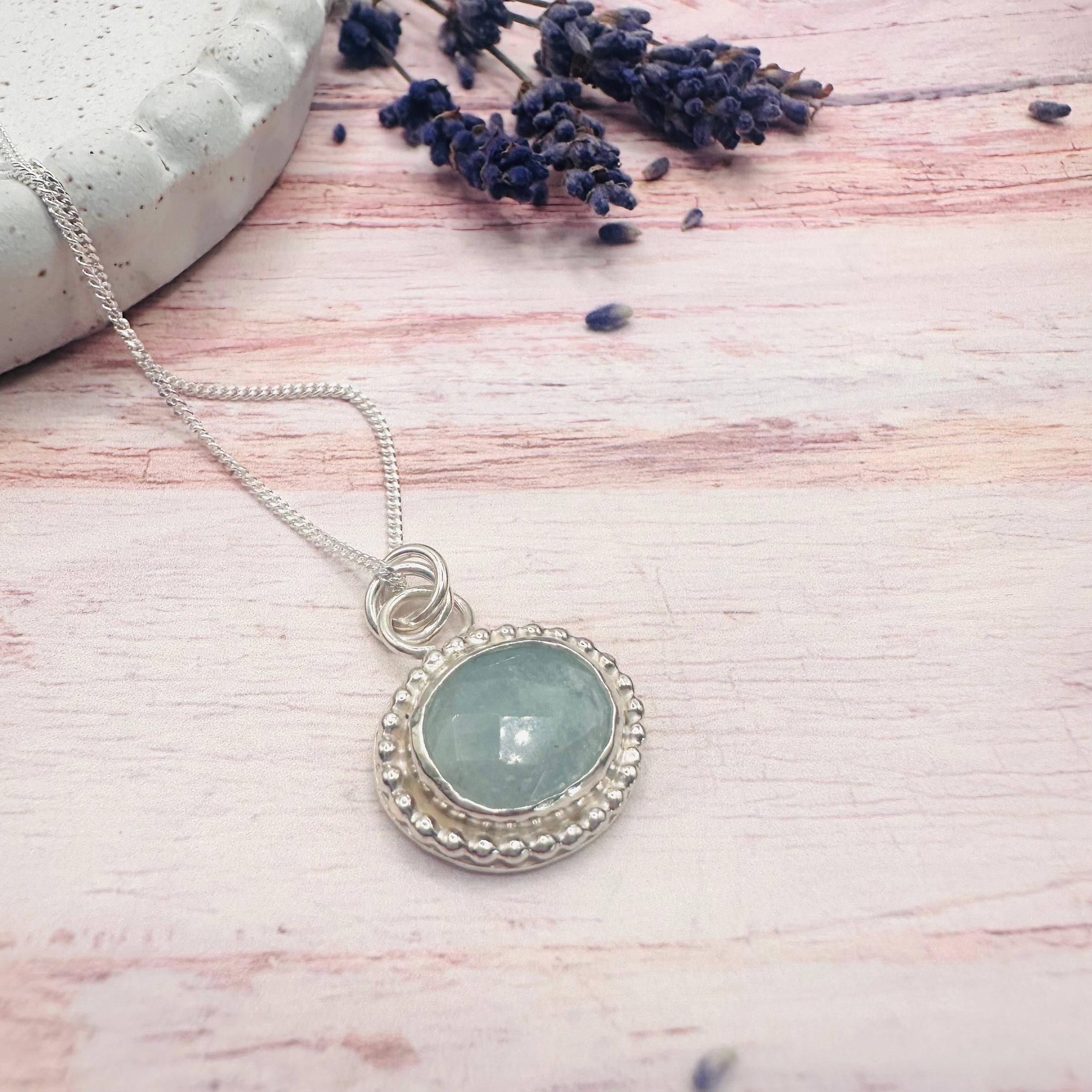 Adeline Necklace - Aquamarine