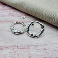Recycled Silver Orb Earrings