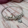 Sterling Hallmarked Charm Bangle - Lola