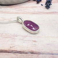 Aurelia Necklace in Pink Sapphire