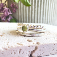 Nathalie Gemstone 3 Ring Set