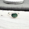 Emerald Sterling Ring - Esme