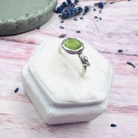 Peridot-Blümchenring