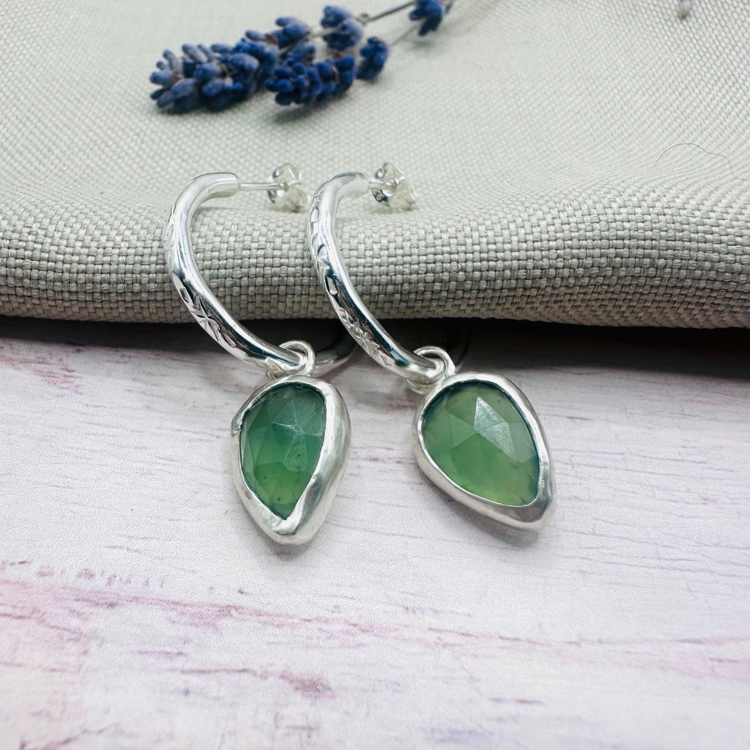 Serpentine Hoop Earrings