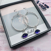 Orb Earrings - Amethyst