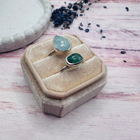 Pear Aquamarine Ring