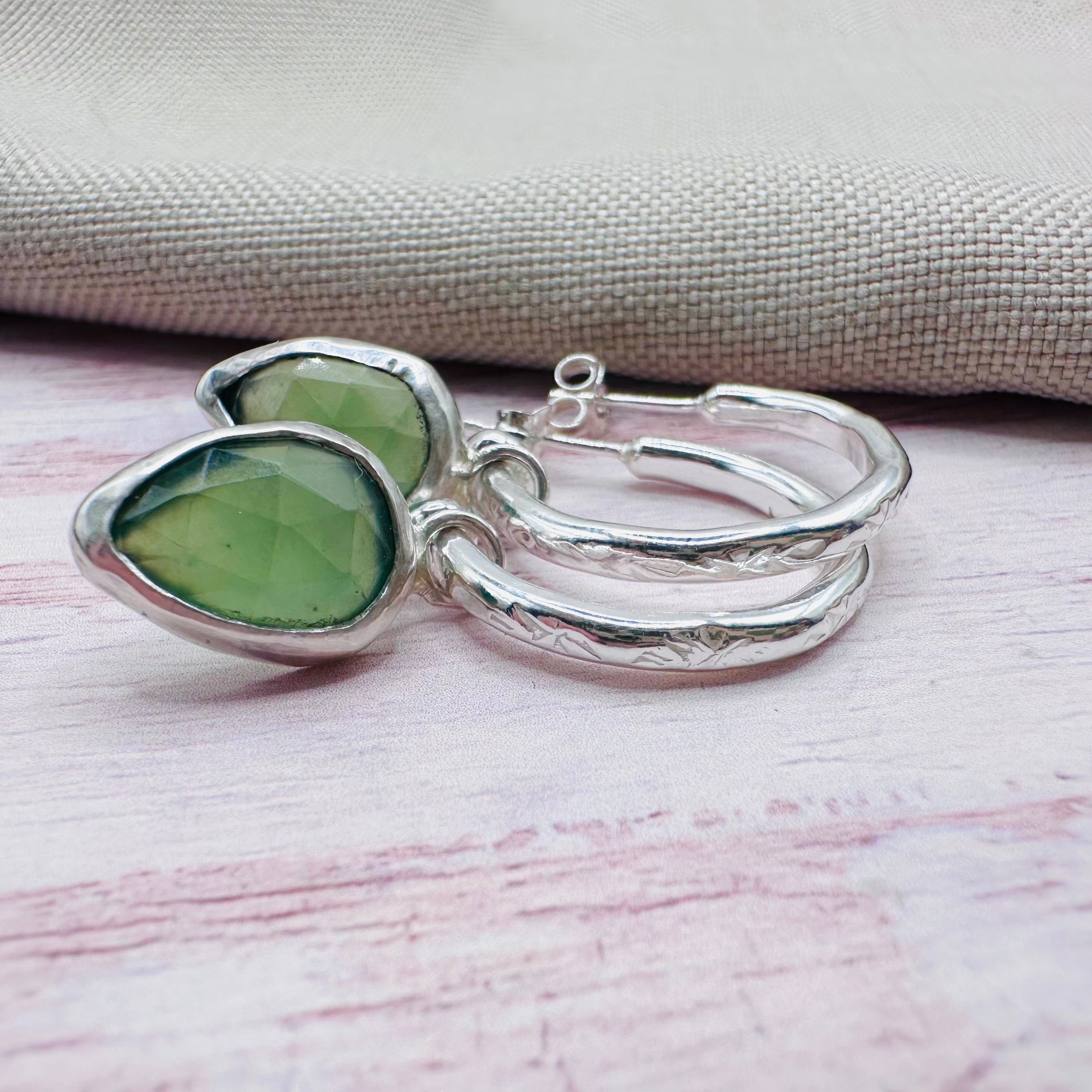 Serpentine Hoop Earrings