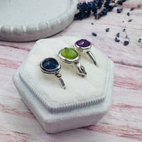 Sapphire Freeform Ring with 9ct Gold