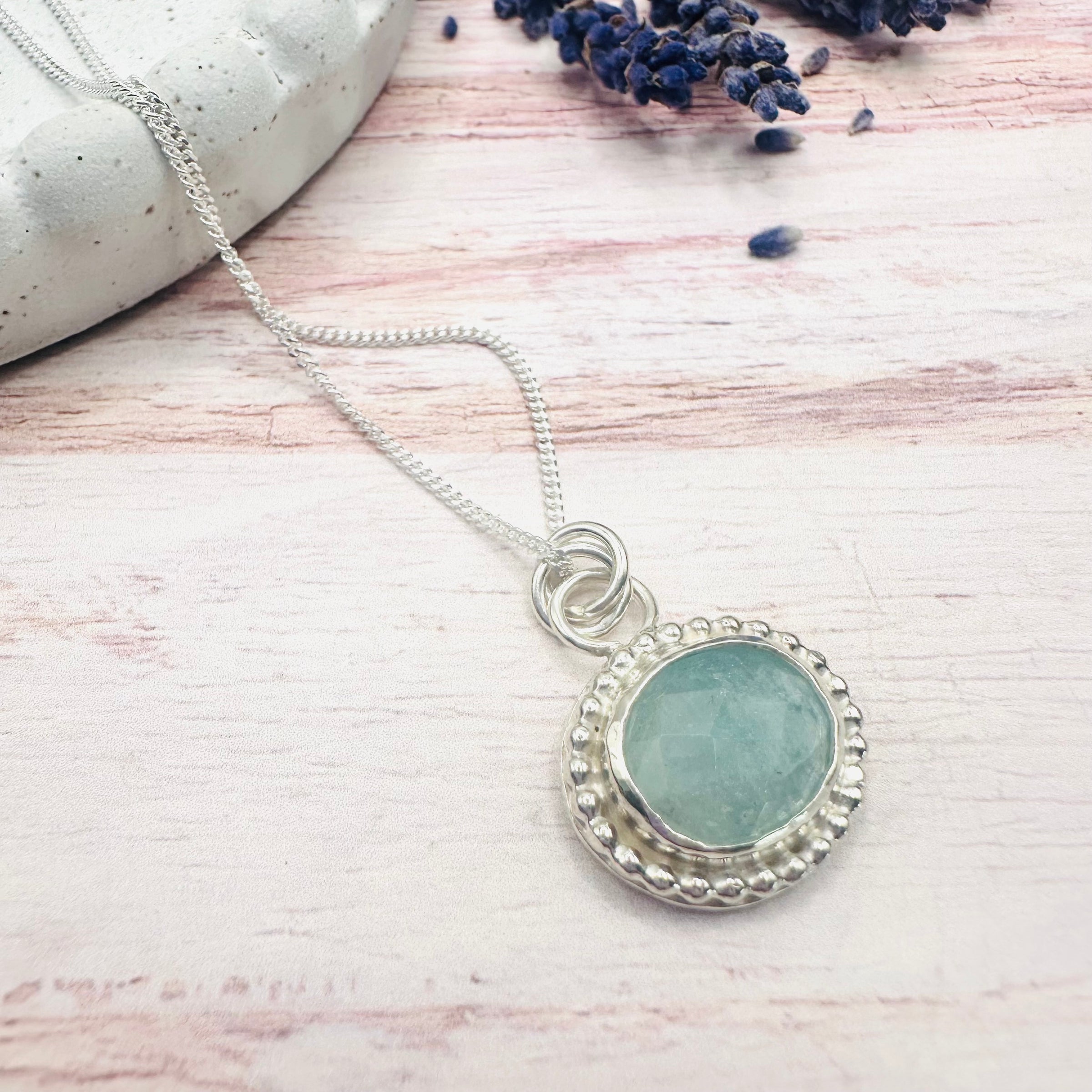 Adeline Necklace - Aquamarine