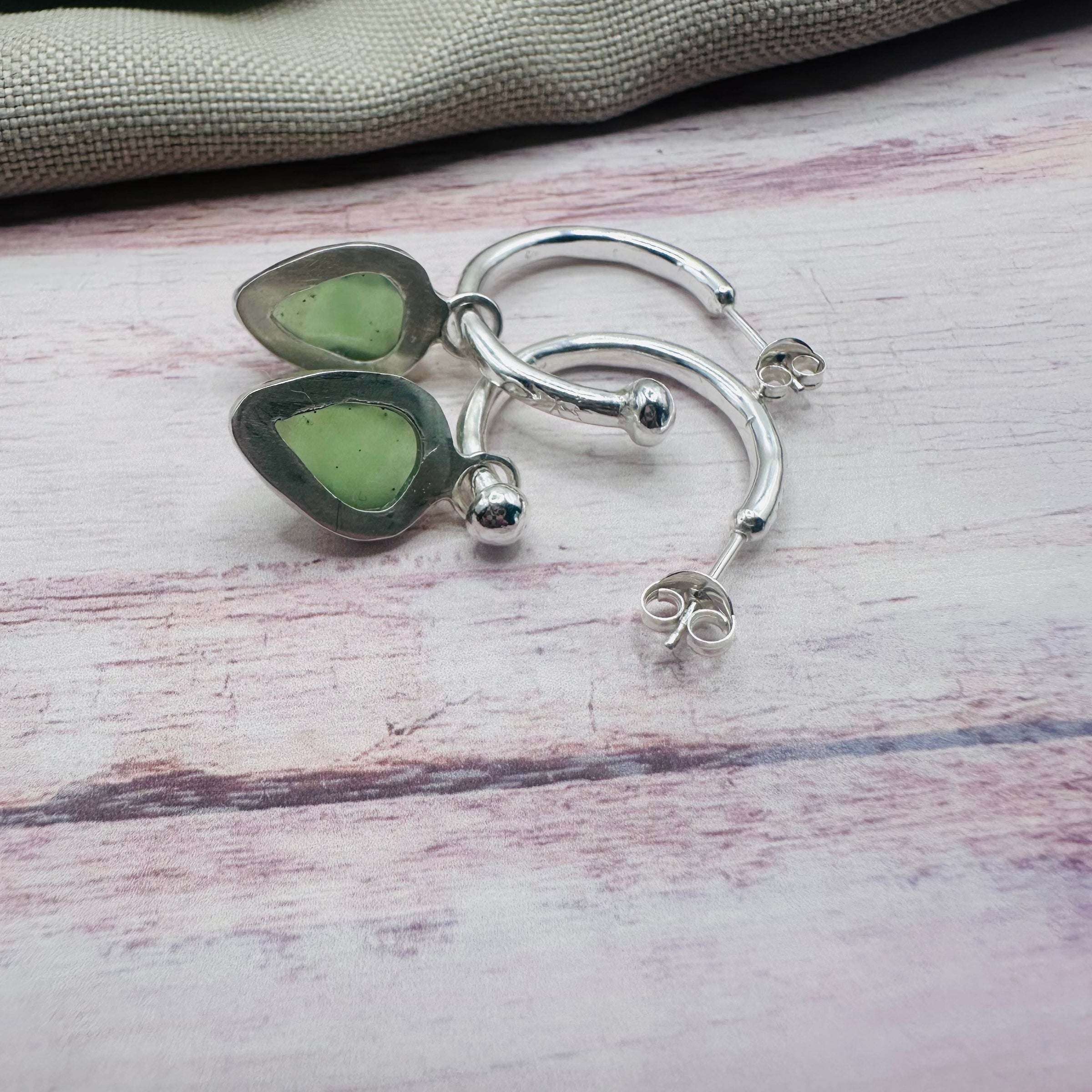 Serpentine Hoop Earrings