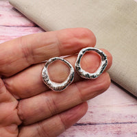 Recycled Silver Orb Earrings