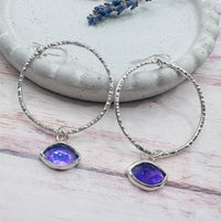 Orb Earrings - Amethyst