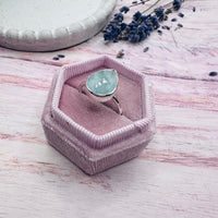 Pear Aquamarine Ring