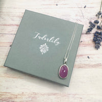 Aurelia Necklace in Pink Sapphire