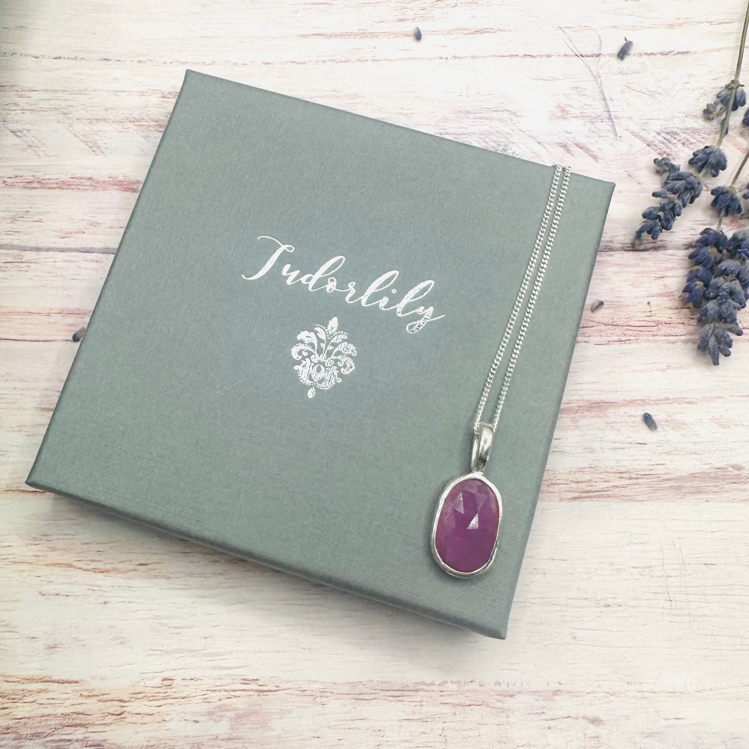 Aurelia Necklace in Pink Sapphire
