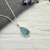 Blue Moss Kyanite Necklace