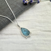 Blue Moss Kyanite Necklace