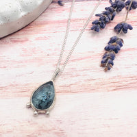 Blue Moss Kyanite Necklace