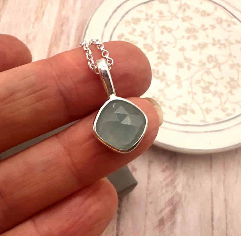 Aurelia Necklace in Aquamarine