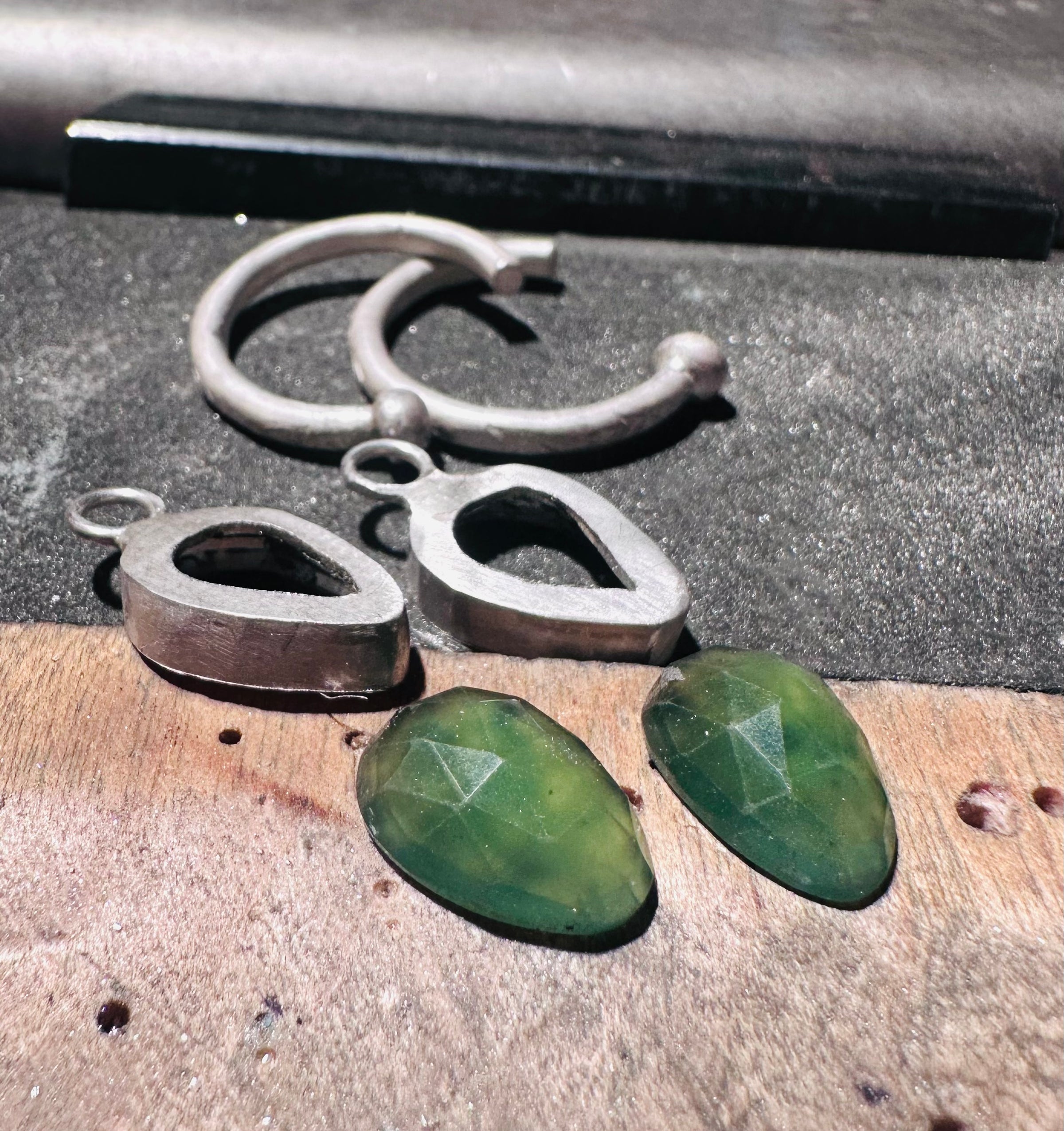 Serpentine Hoop Earrings