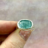 Aquamarine Kyanite Sterling Ring