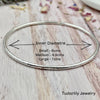Sterling Silver Bangle with 5 Silver Rings - READY NOW