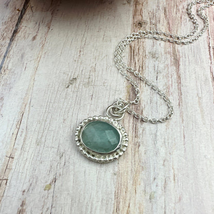 Adeline Necklace - Aquamarine