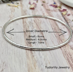 Sterling Squiggly Bangle