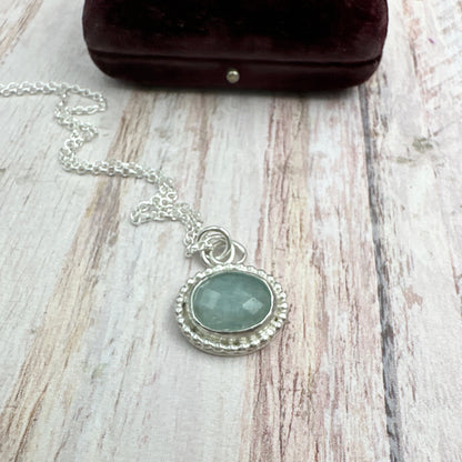 Adeline Necklace - Aquamarine