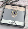 Birthstone Mixed Metals Entwined Rings Necklaces - 9 Rings