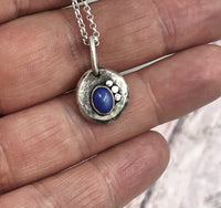 Blaue Opal Halskette