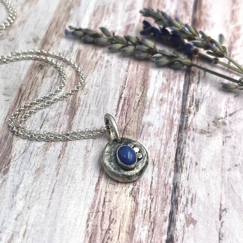 Blaue Opal Halskette