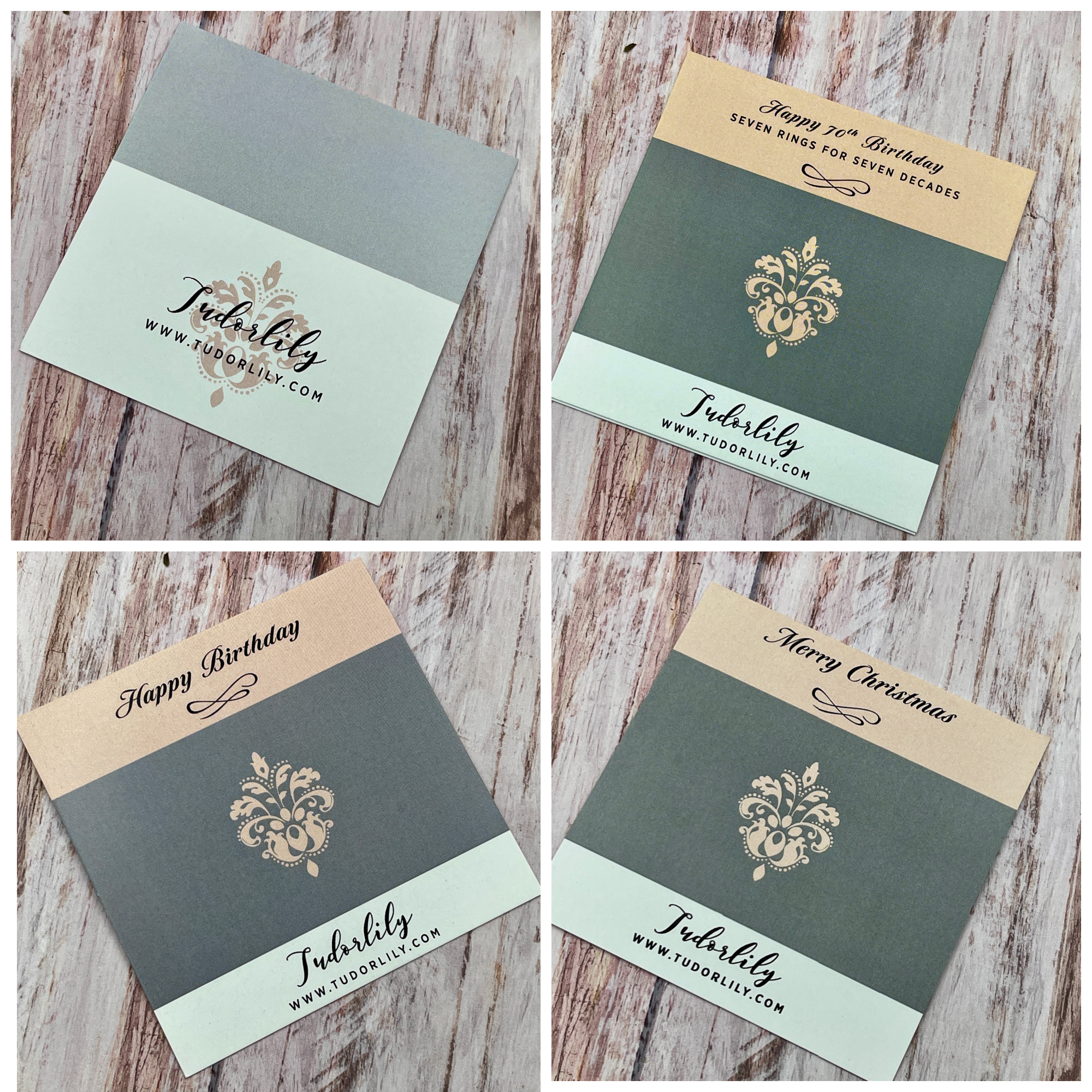 7 Petite Rings Mixed Metals Necklace