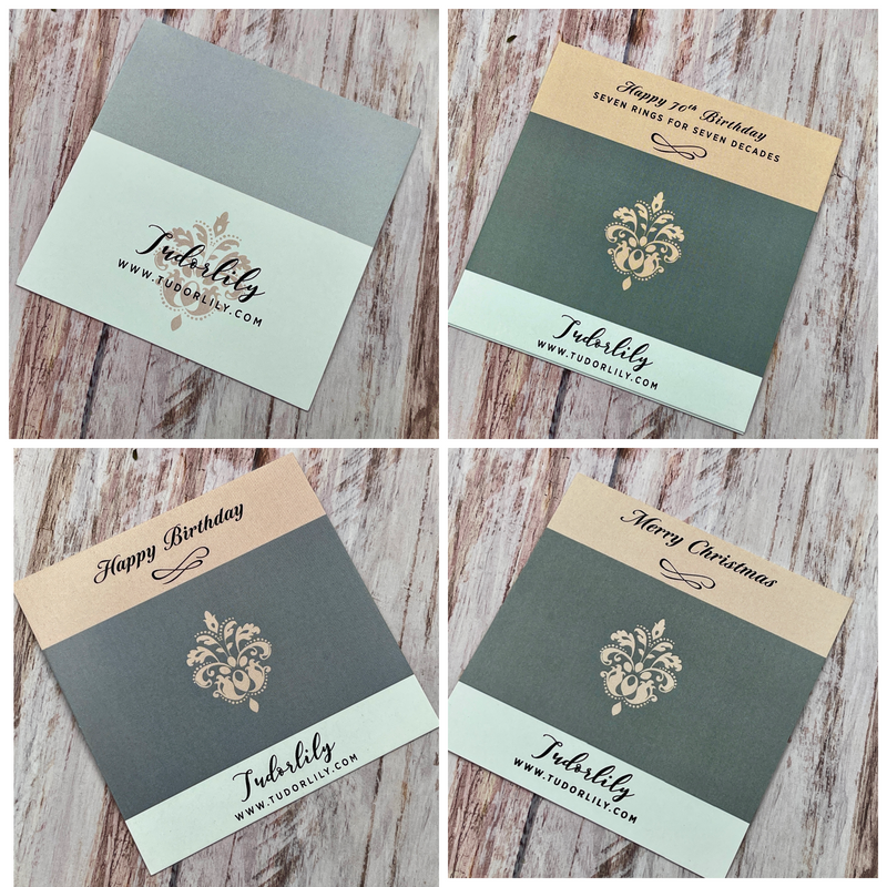 7 Petite Rings Mixed Metals Necklace