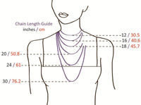 Personalisierte Namenskette mit Ringen aus verschiedenen Metallen – 5 bis 9 Ringe