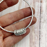 9 Silver Rings Sterling Silver Bangle