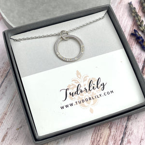 Personalised Name Ring Necklace